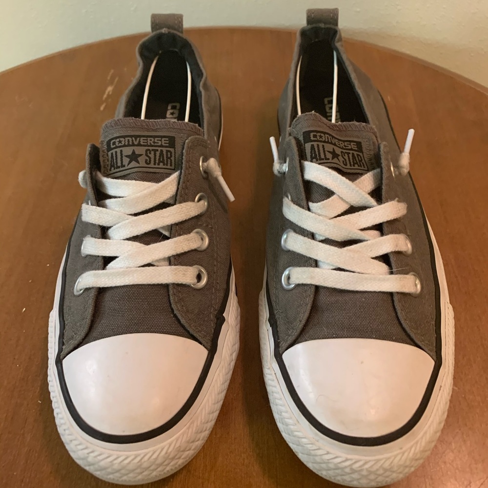 Women’s converse, charcoal slip ons 543202F
